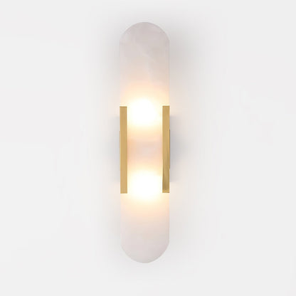 Elongated Alabaster Wall Sconce