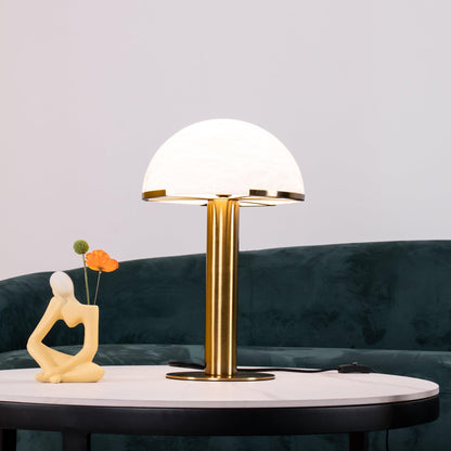 Alabaster Column Table Lamp