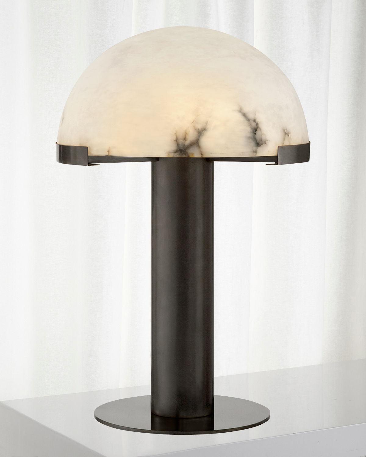 Alabaster Column Table Lamp