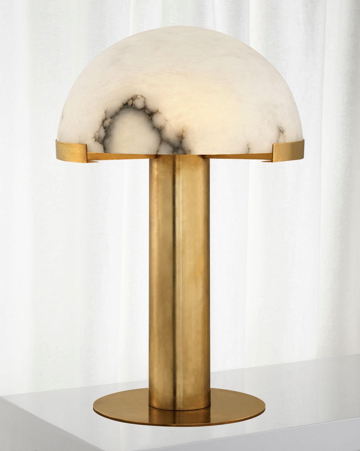 Alabaster Column Table Lamp