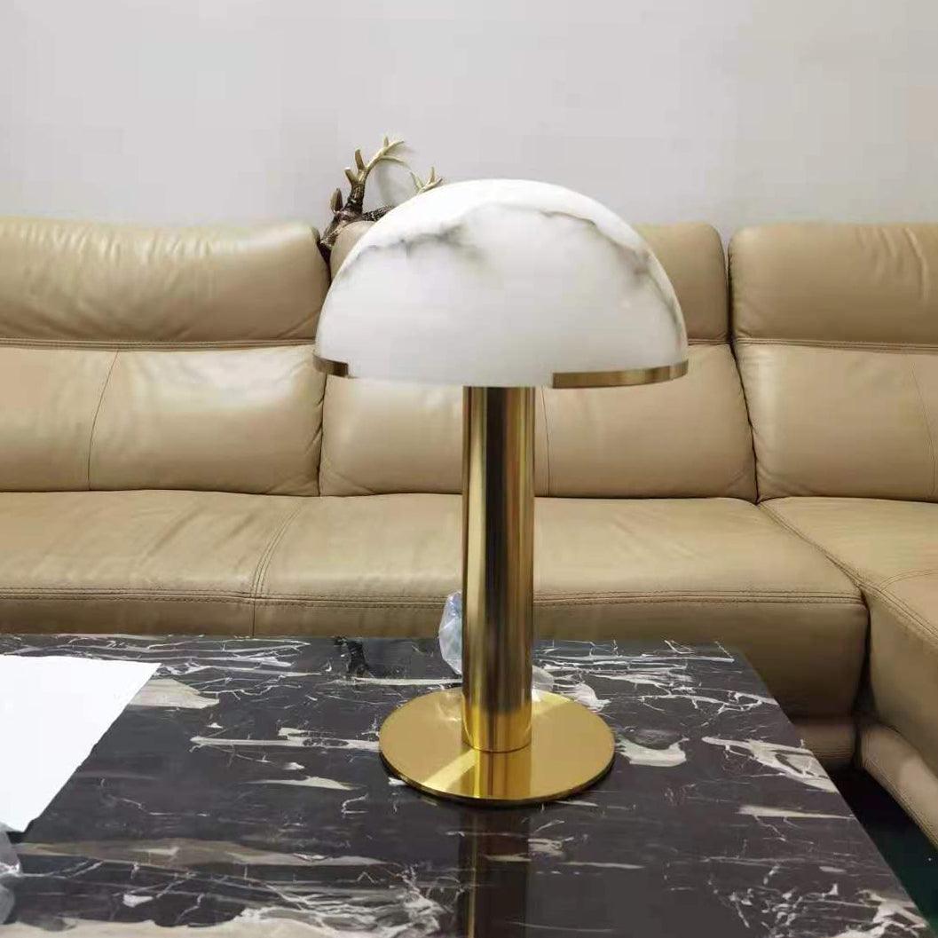 Alabaster Column Table Lamp