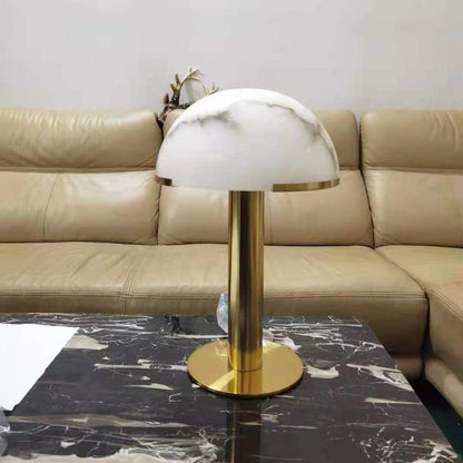 Alabaster Column Table Lamp