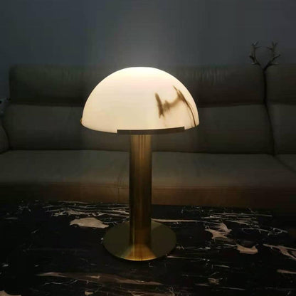 Alabaster Column Table Lamp