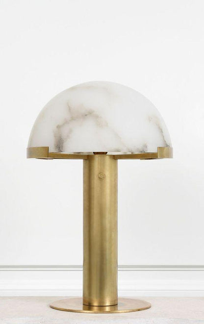 Alabaster Column Table Lamp