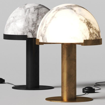 Alabaster Column Table Lamp