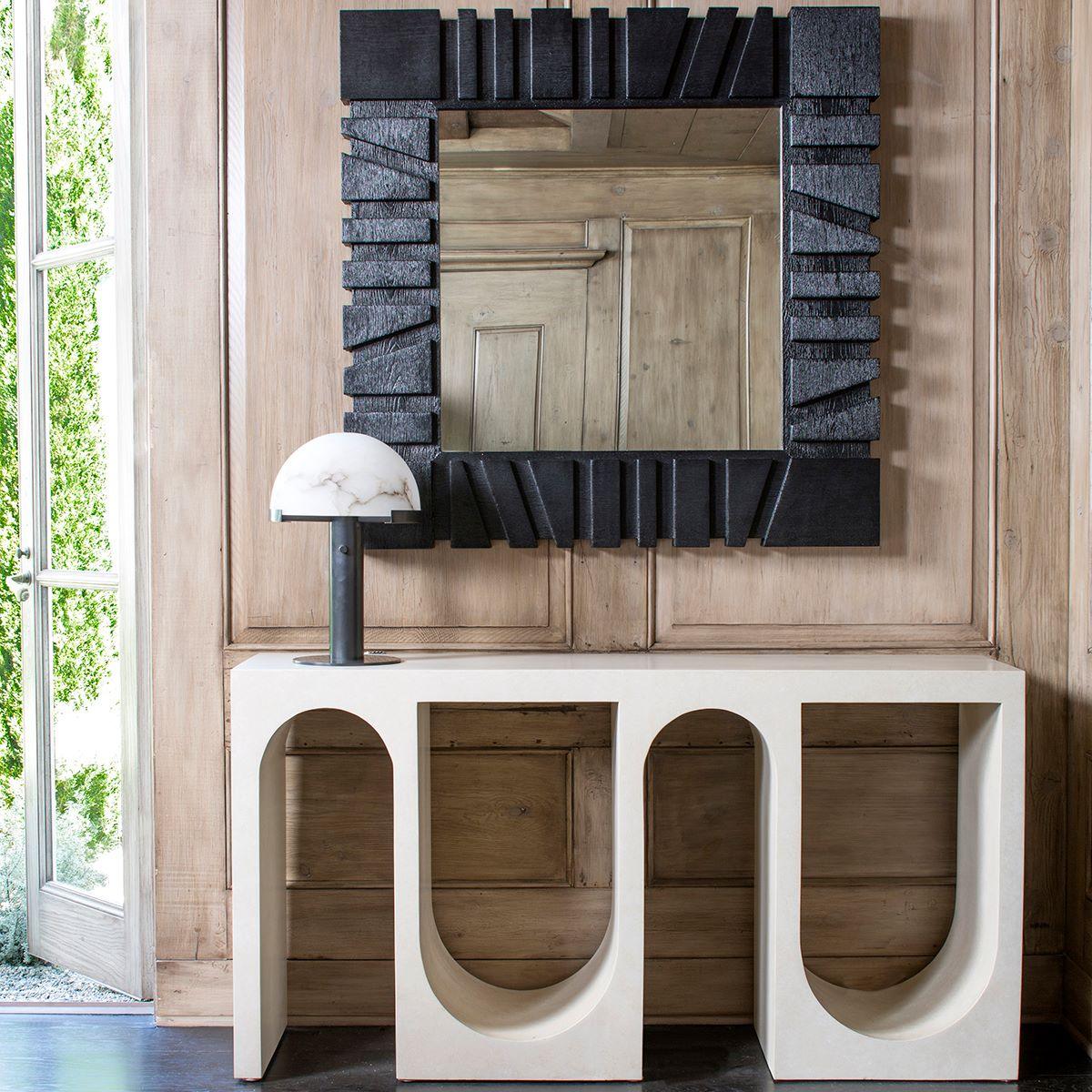 Alabaster Column Table Lamp