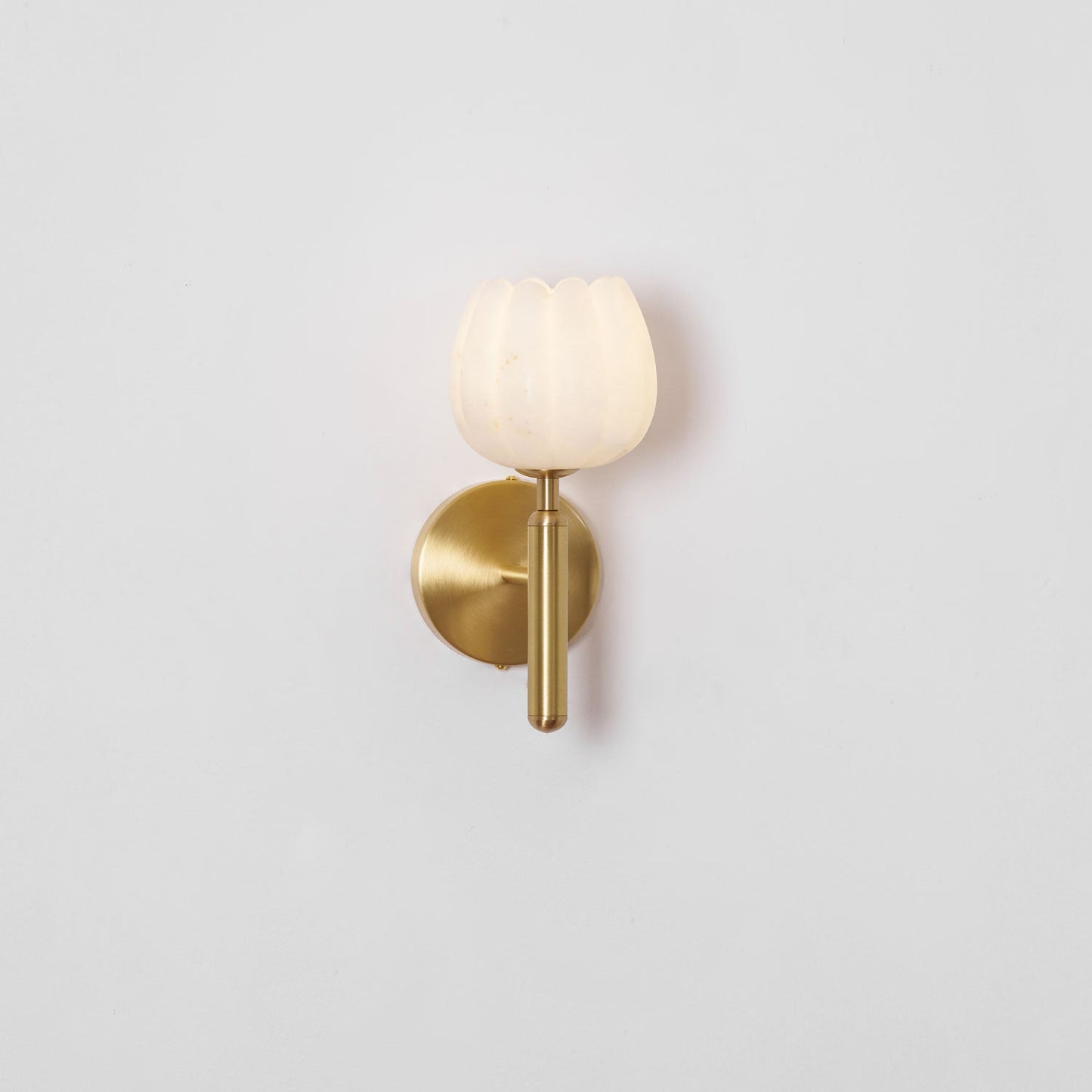 Alabaster Flower Wall Sconce