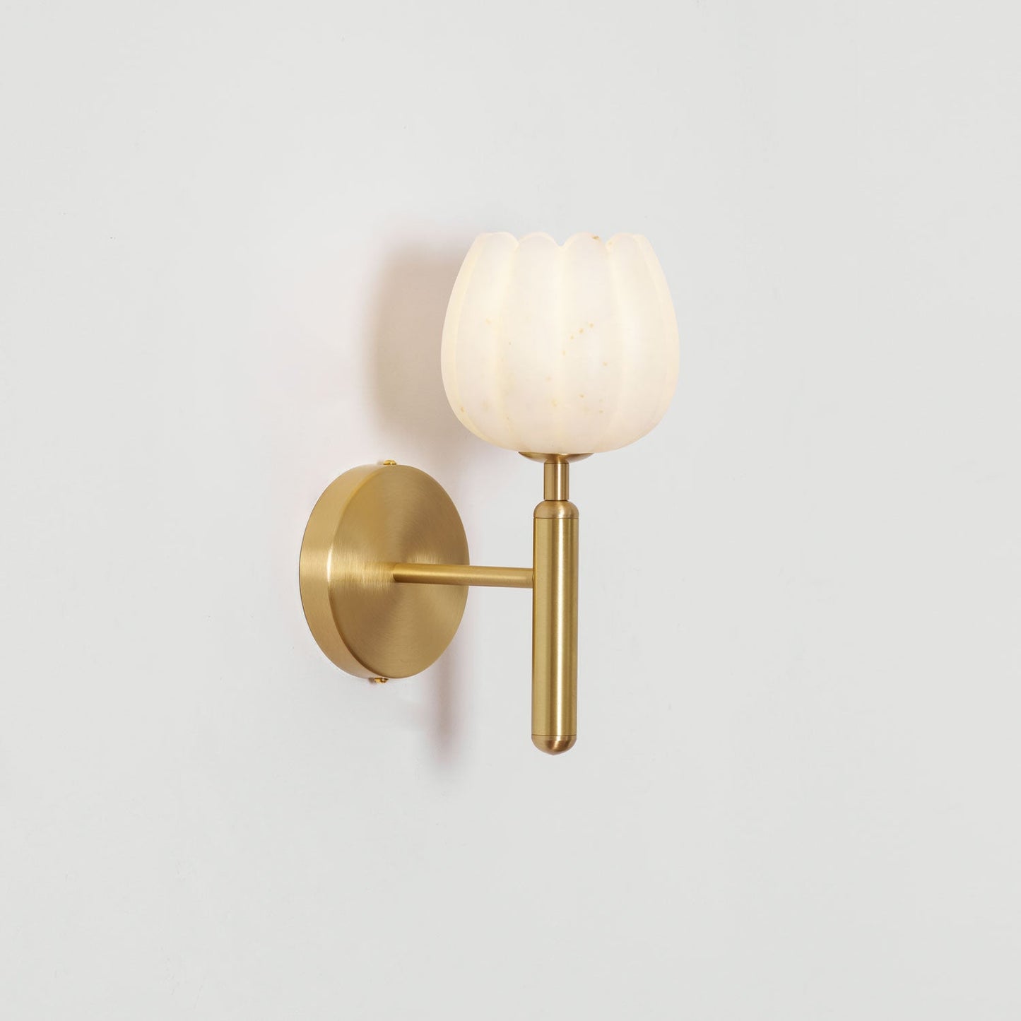 Alabaster Flower Wall Sconce