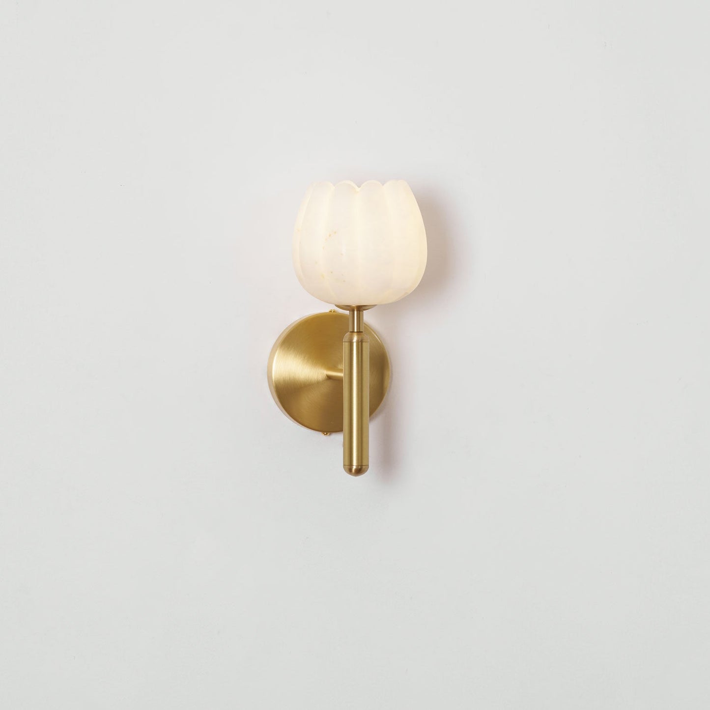 Alabaster Flower Wall Sconce
