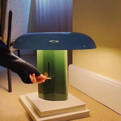 Sculptural Metal Table Lamp