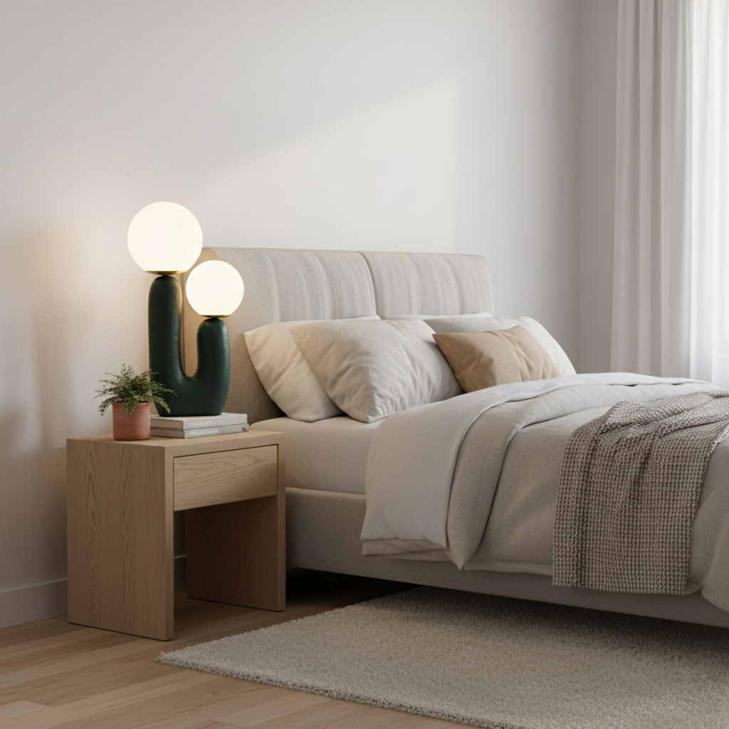 Textured Stone Table Lamp