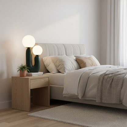 Textured Stone Table Lamp