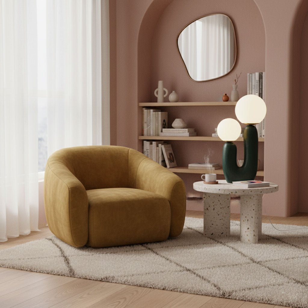 Textured Stone Table Lamp