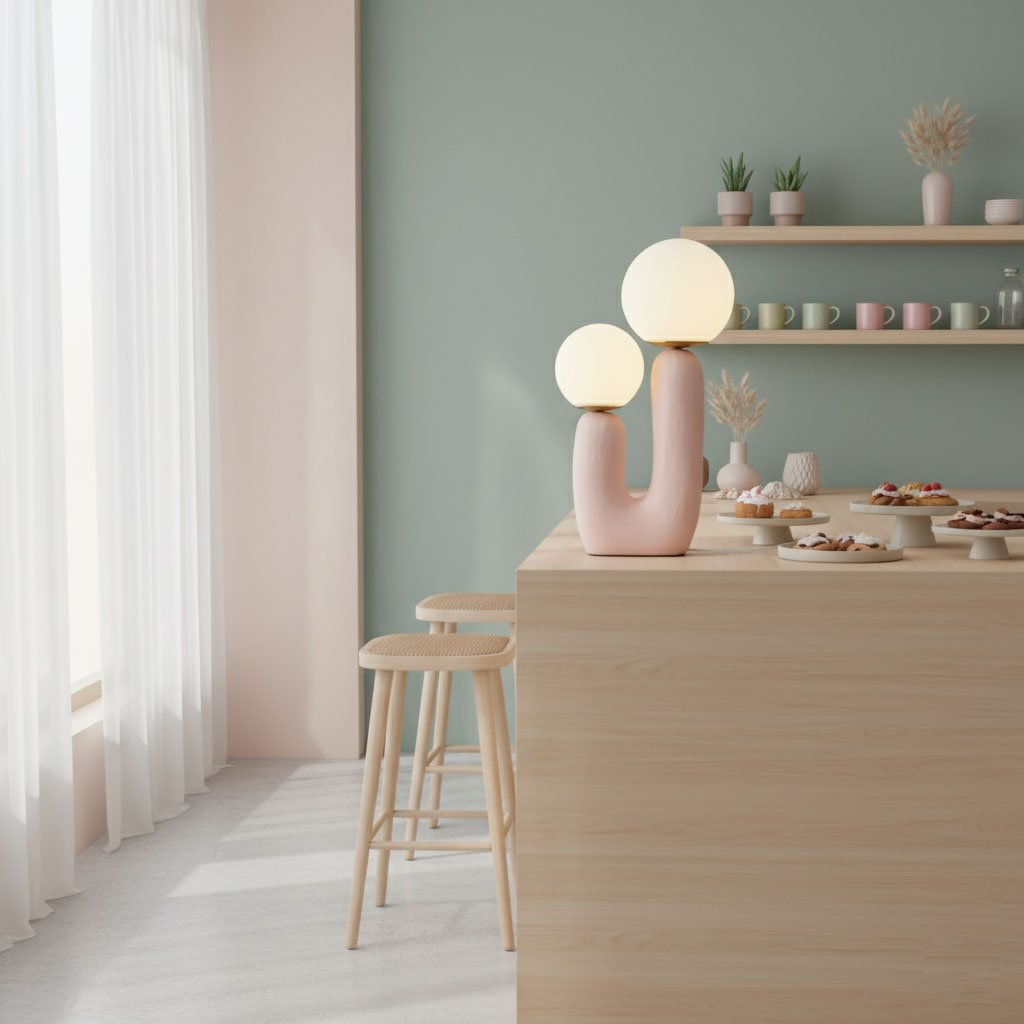 Textured Stone Table Lamp