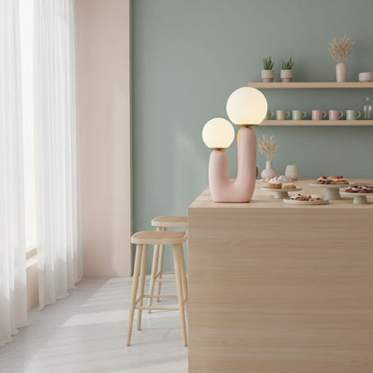 Textured Stone Table Lamp