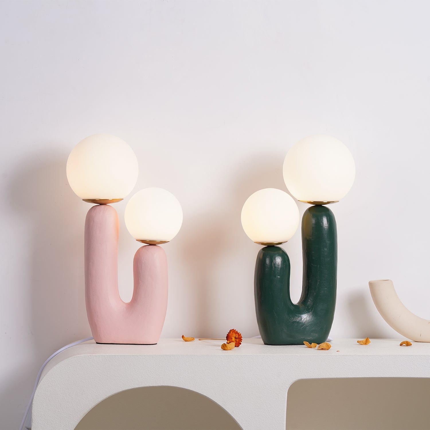 Textured Stone Table Lamp