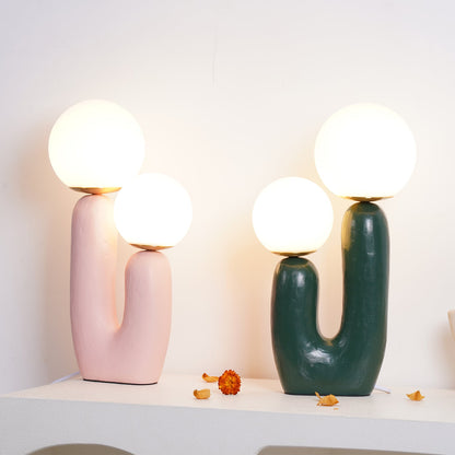 Textured Stone Table Lamp