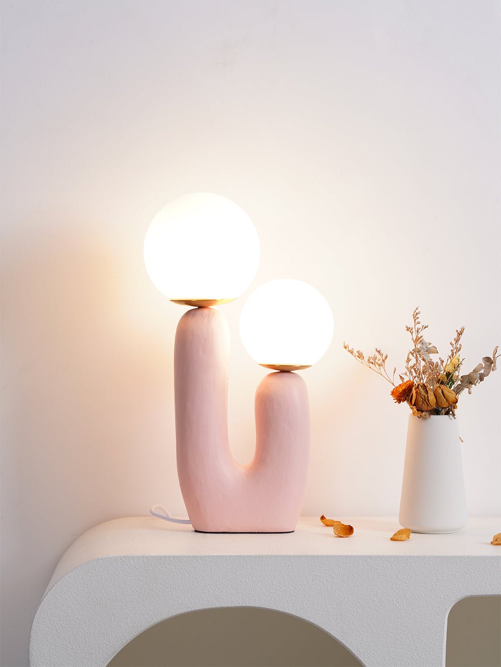 Textured Stone Table Lamp