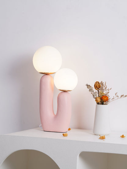 Textured Stone Table Lamp