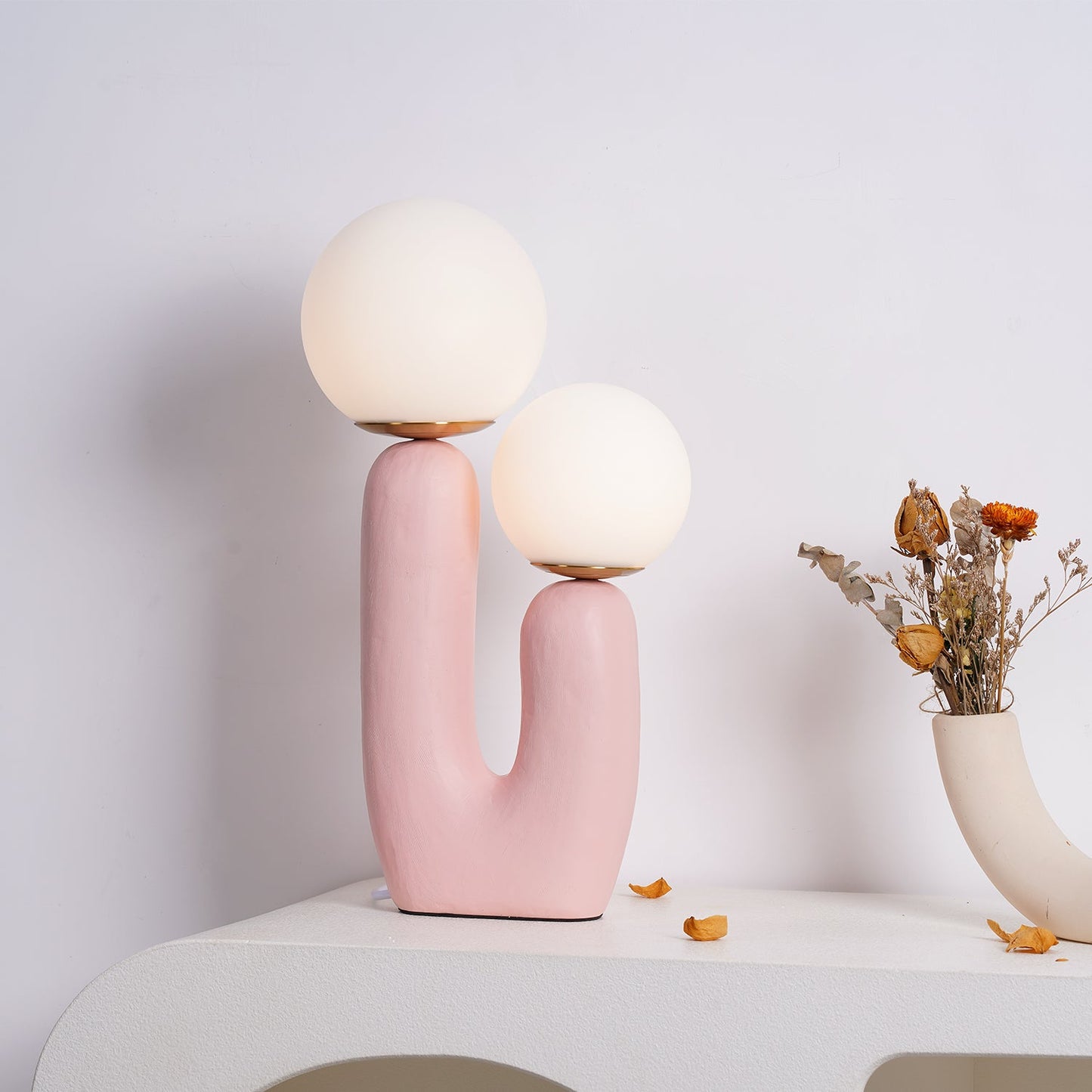 Textured Stone Table Lamp