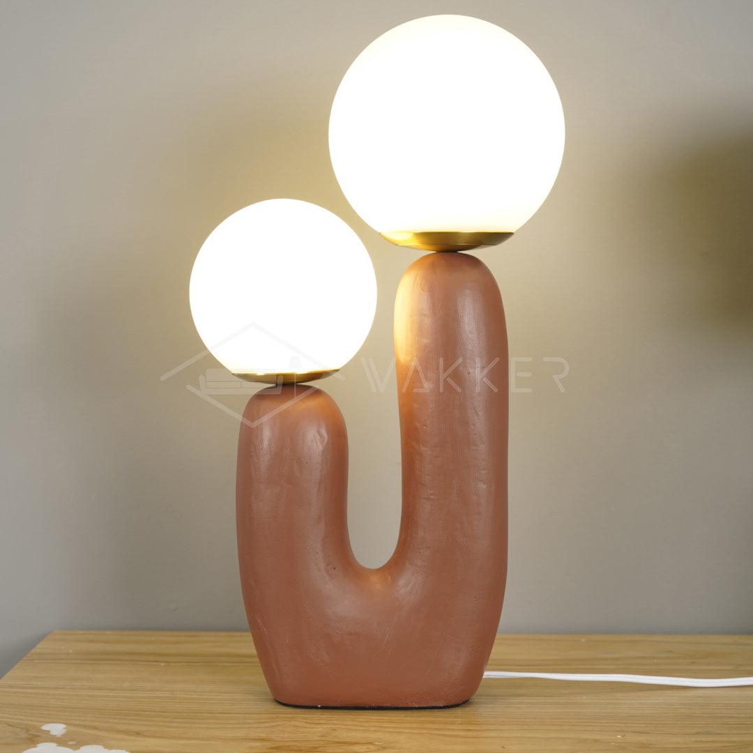 Textured Stone Table Lamp