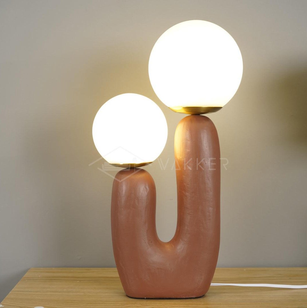Textured Stone Table Lamp
