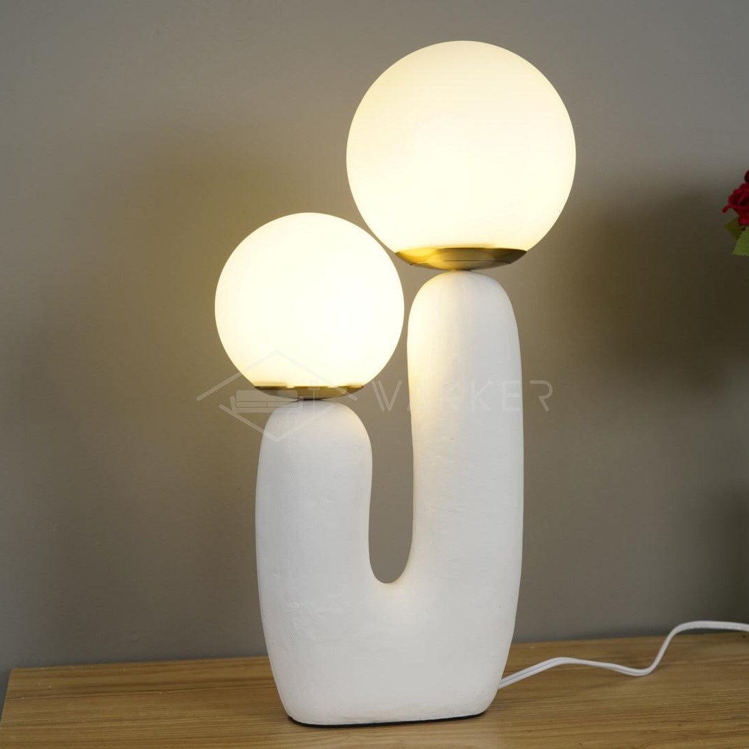 Textured Stone Table Lamp