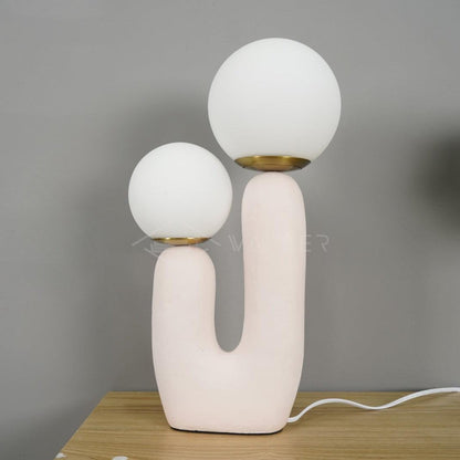 Textured Stone Table Lamp