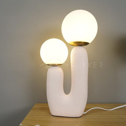 Textured Stone Table Lamp