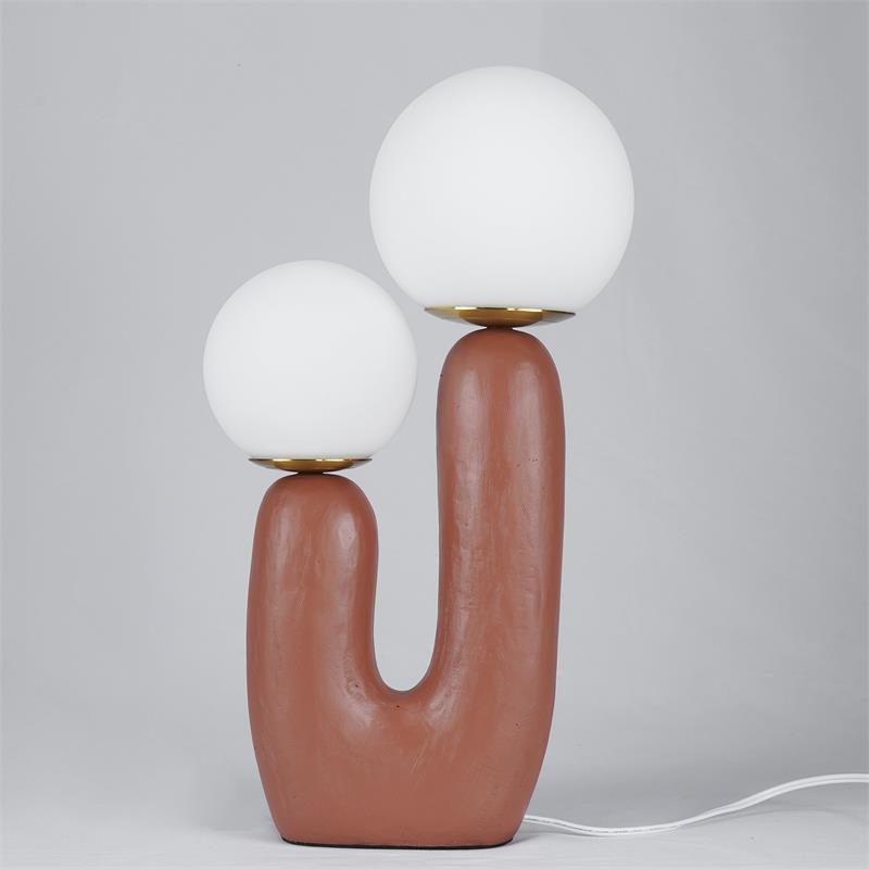 Textured Stone Table Lamp