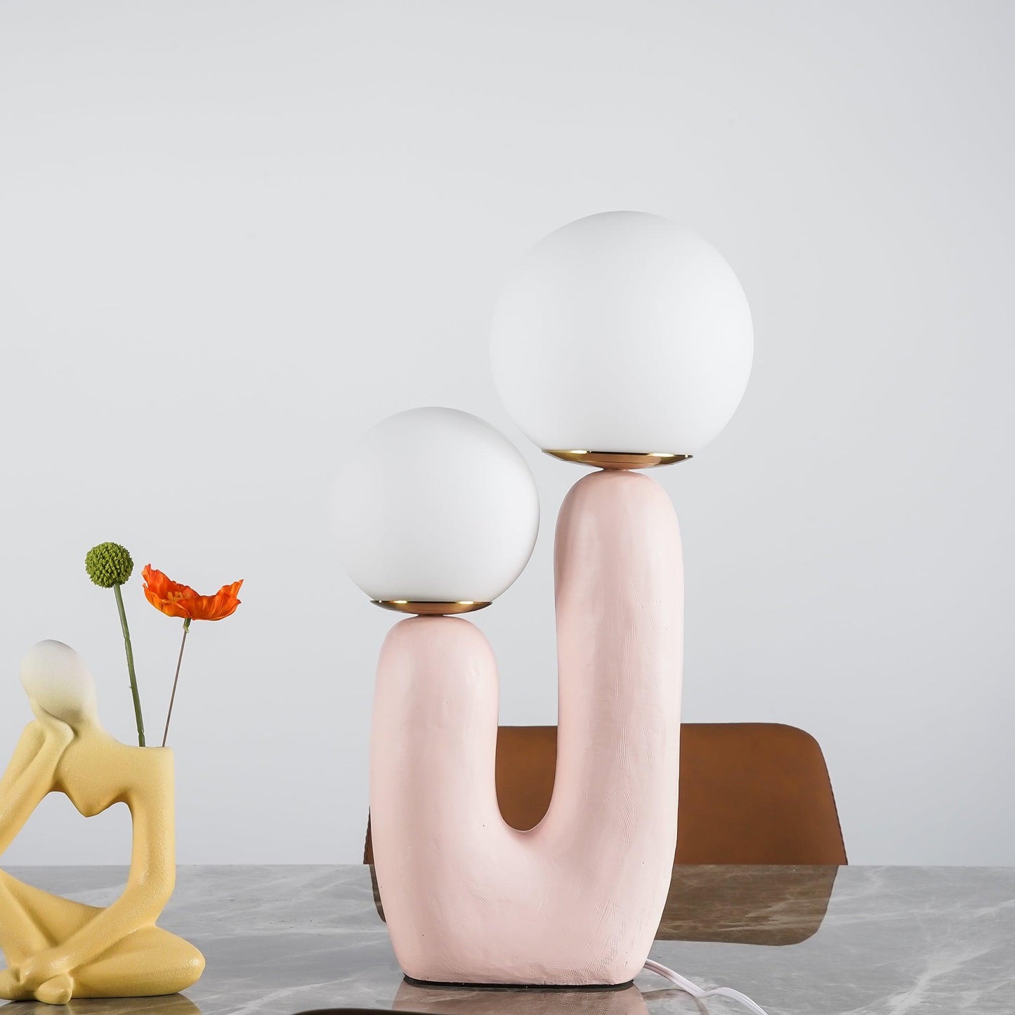 Textured Stone Table Lamp