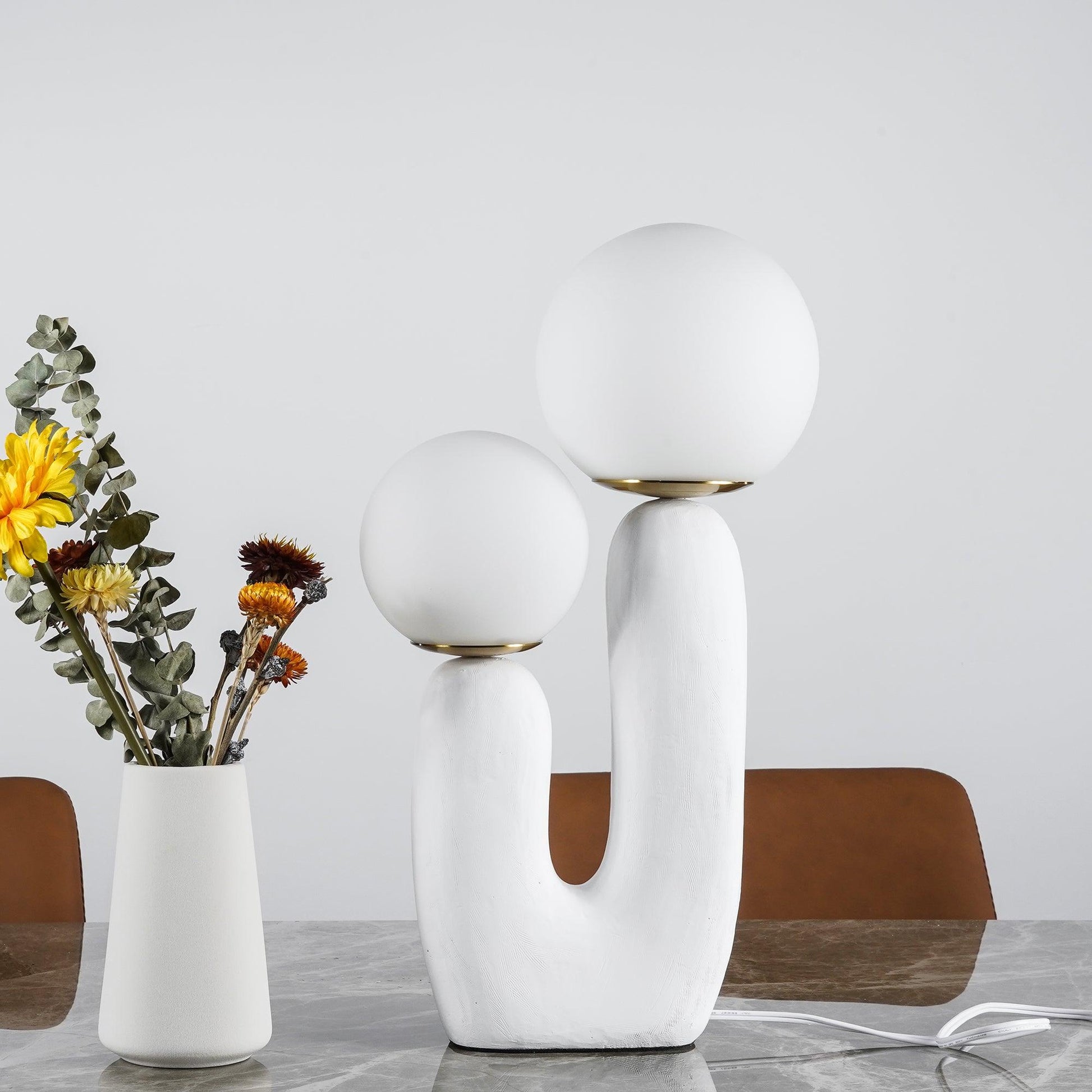 Textured Stone Table Lamp