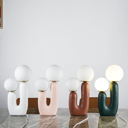 Textured Stone Table Lamp