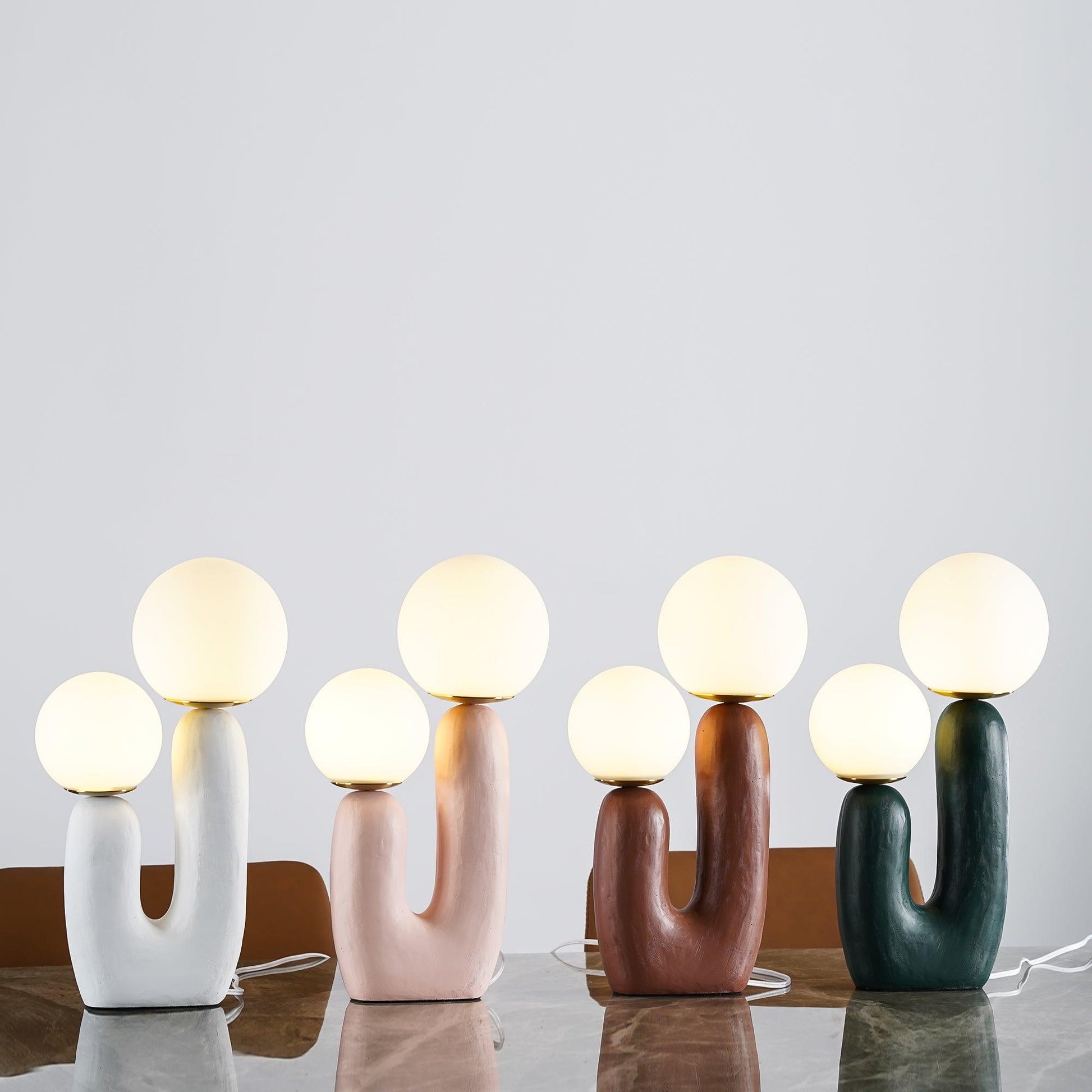 Textured Stone Table Lamp
