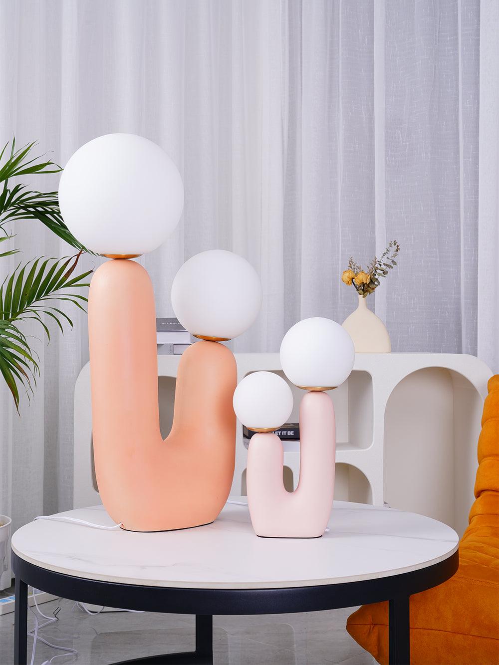 Textured Stone Table Lamp