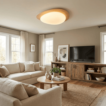 Pebble Flush Ceiling Light