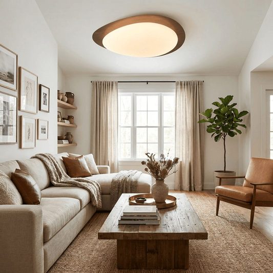 Pebble Flush Ceiling Light