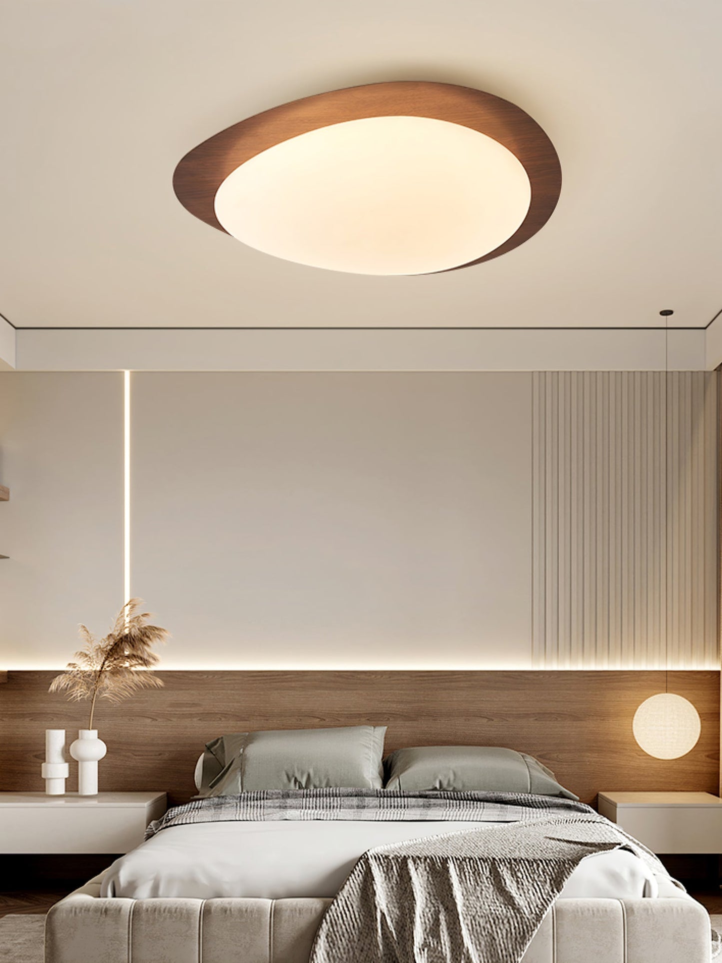 Pebble Flush Ceiling Light