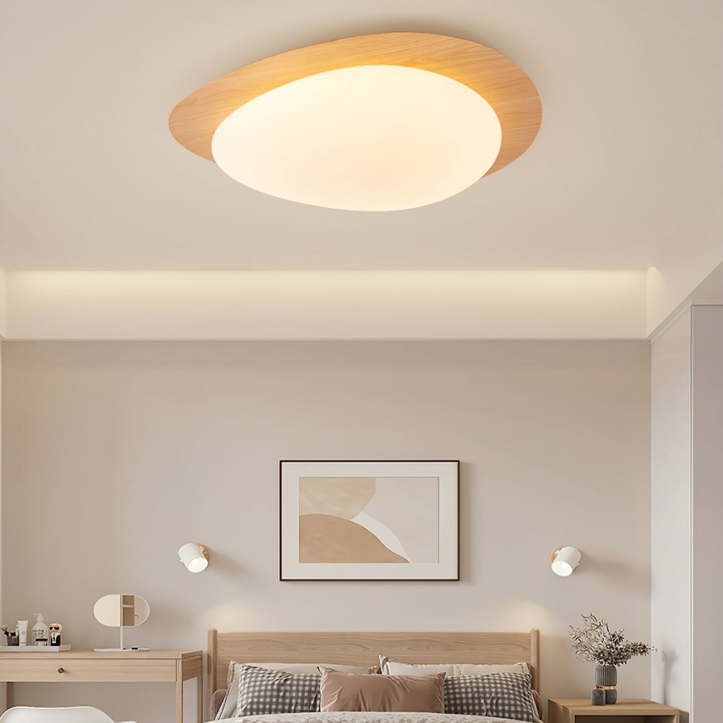 Pebble Flush Ceiling Light