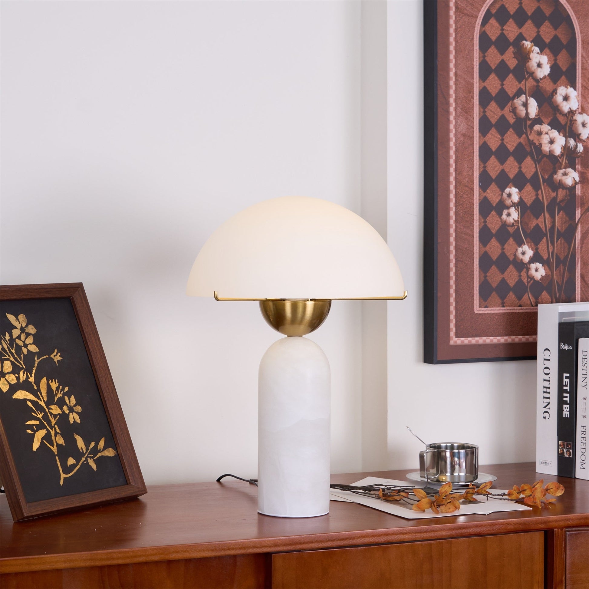 Alabaster Bloom Table Lamp