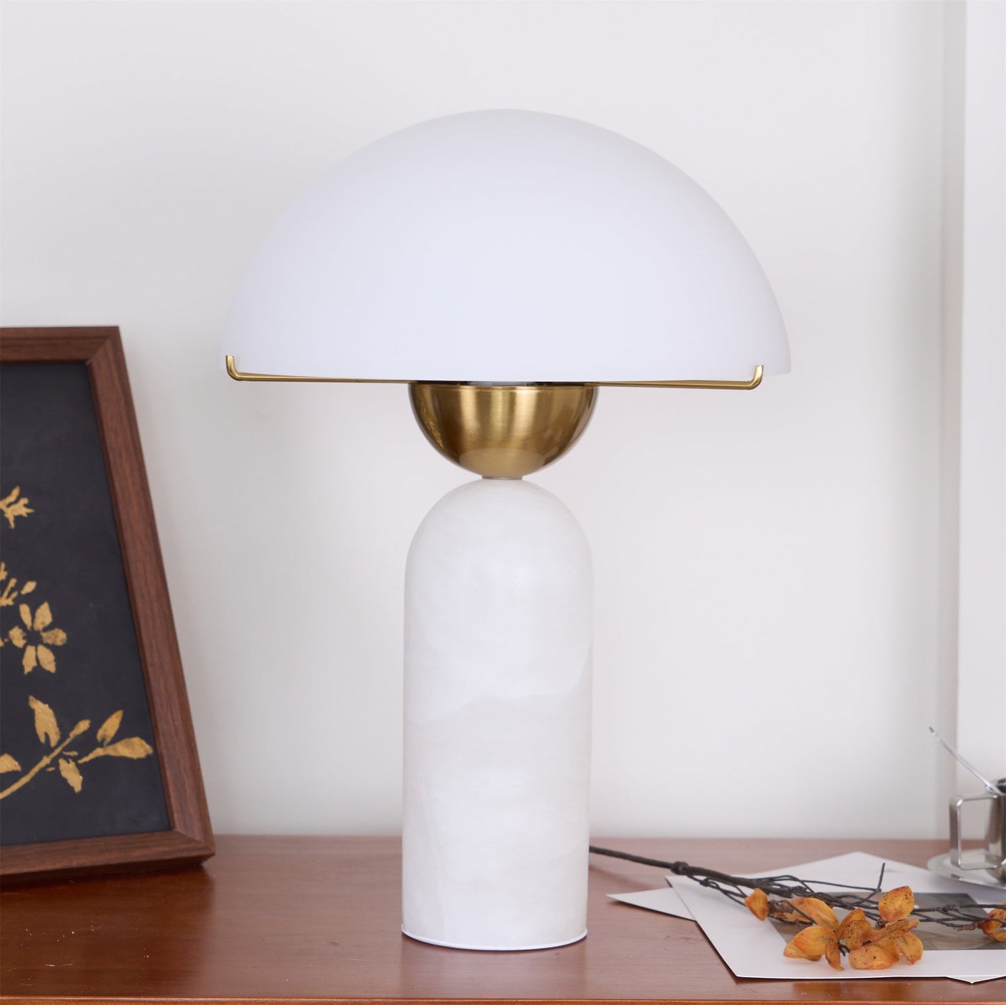 Alabaster Bloom Table Lamp