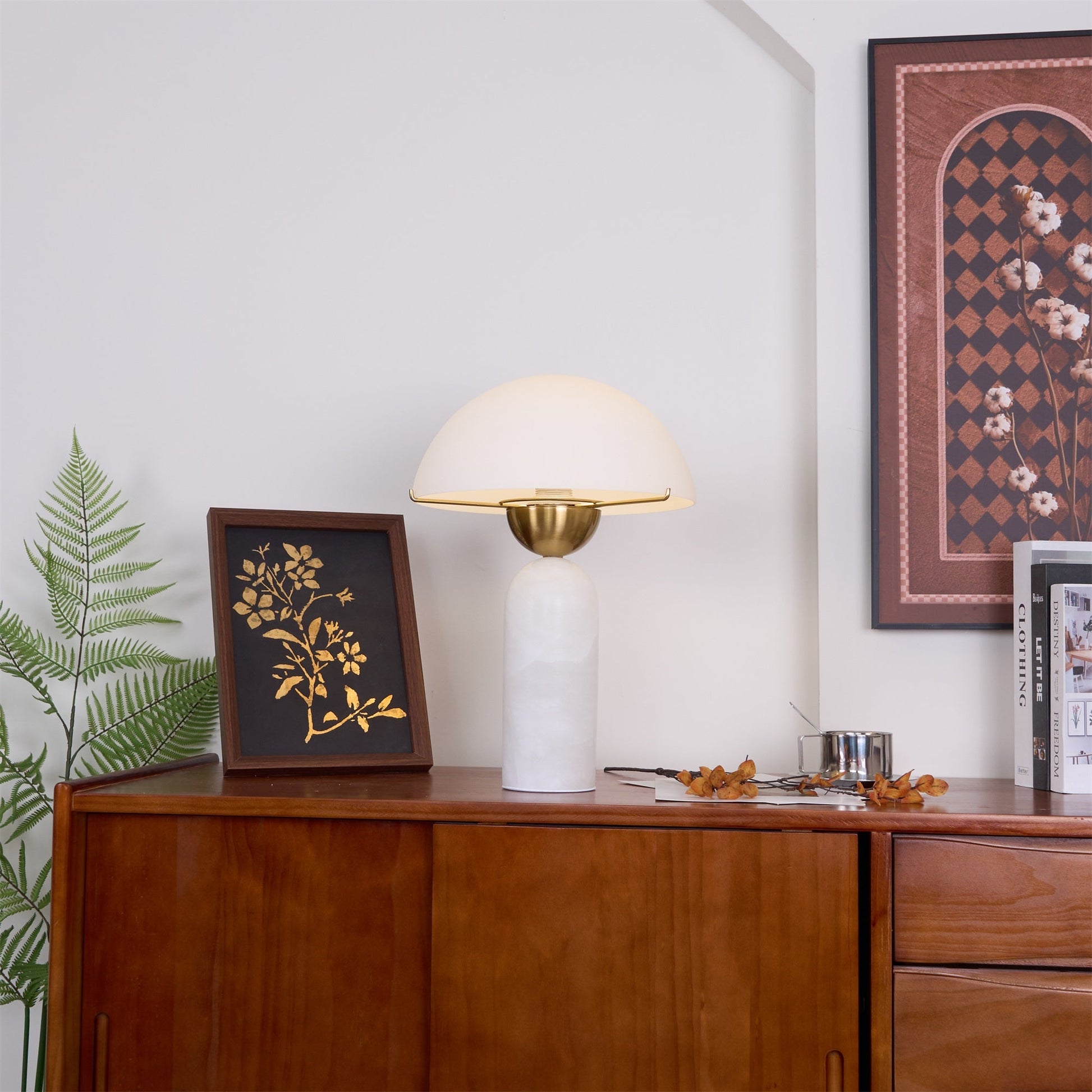 Alabaster Bloom Table Lamp
