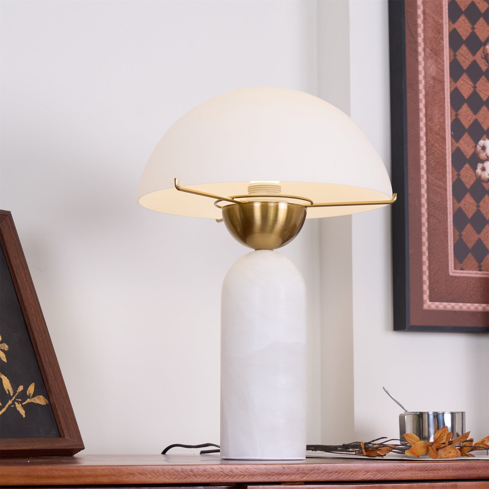Alabaster Bloom Table Lamp