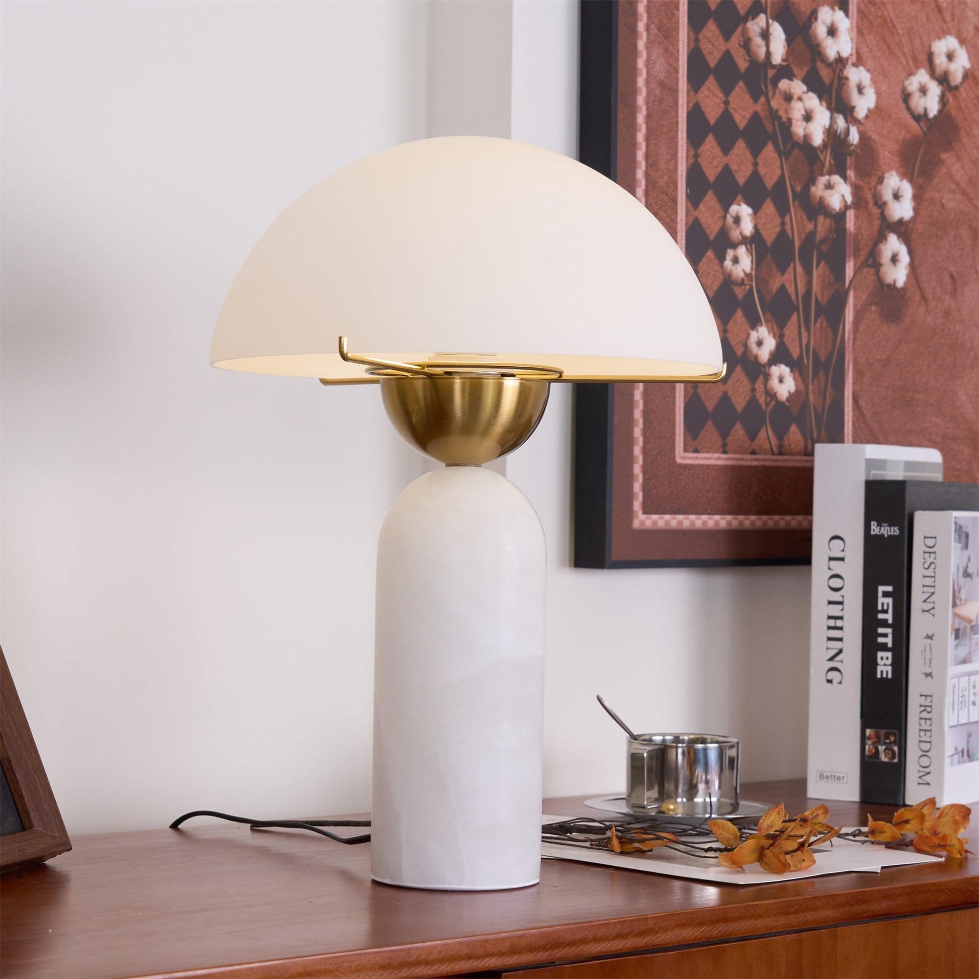 Alabaster Bloom Table Lamp