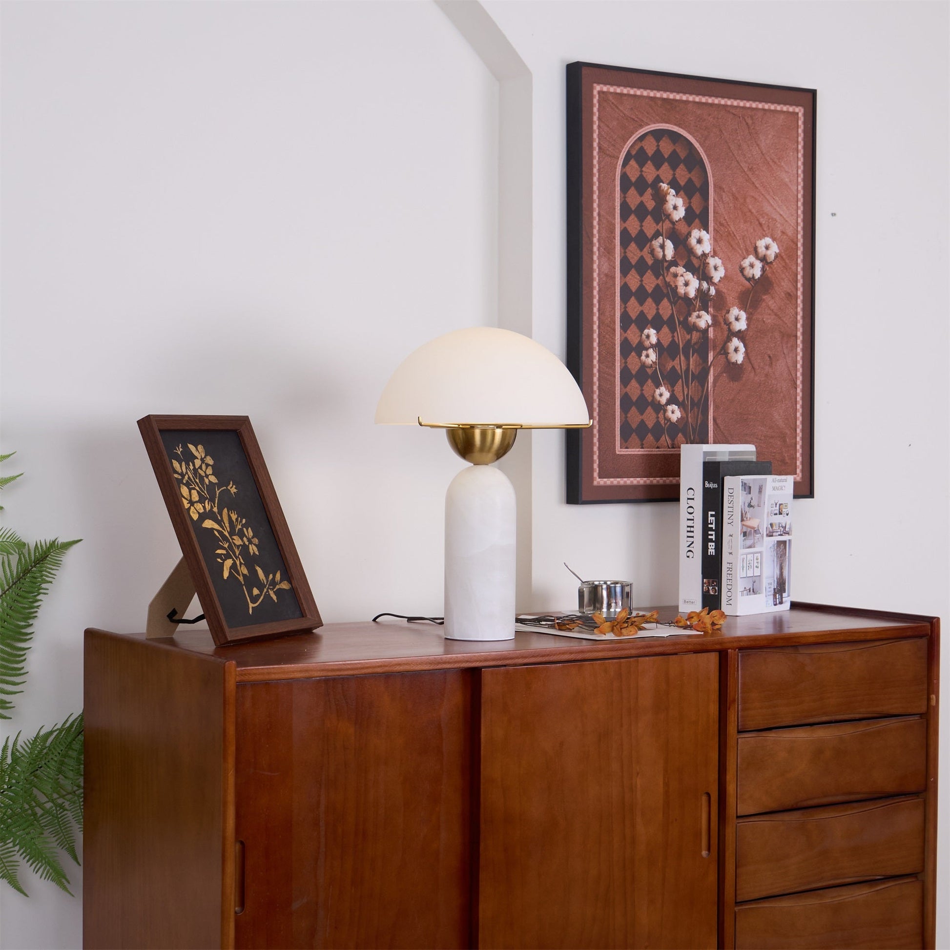 Alabaster Bloom Table Lamp