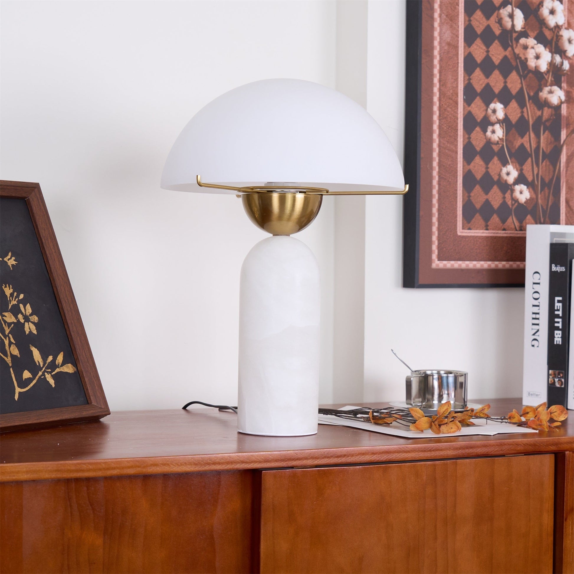 Alabaster Bloom Table Lamp