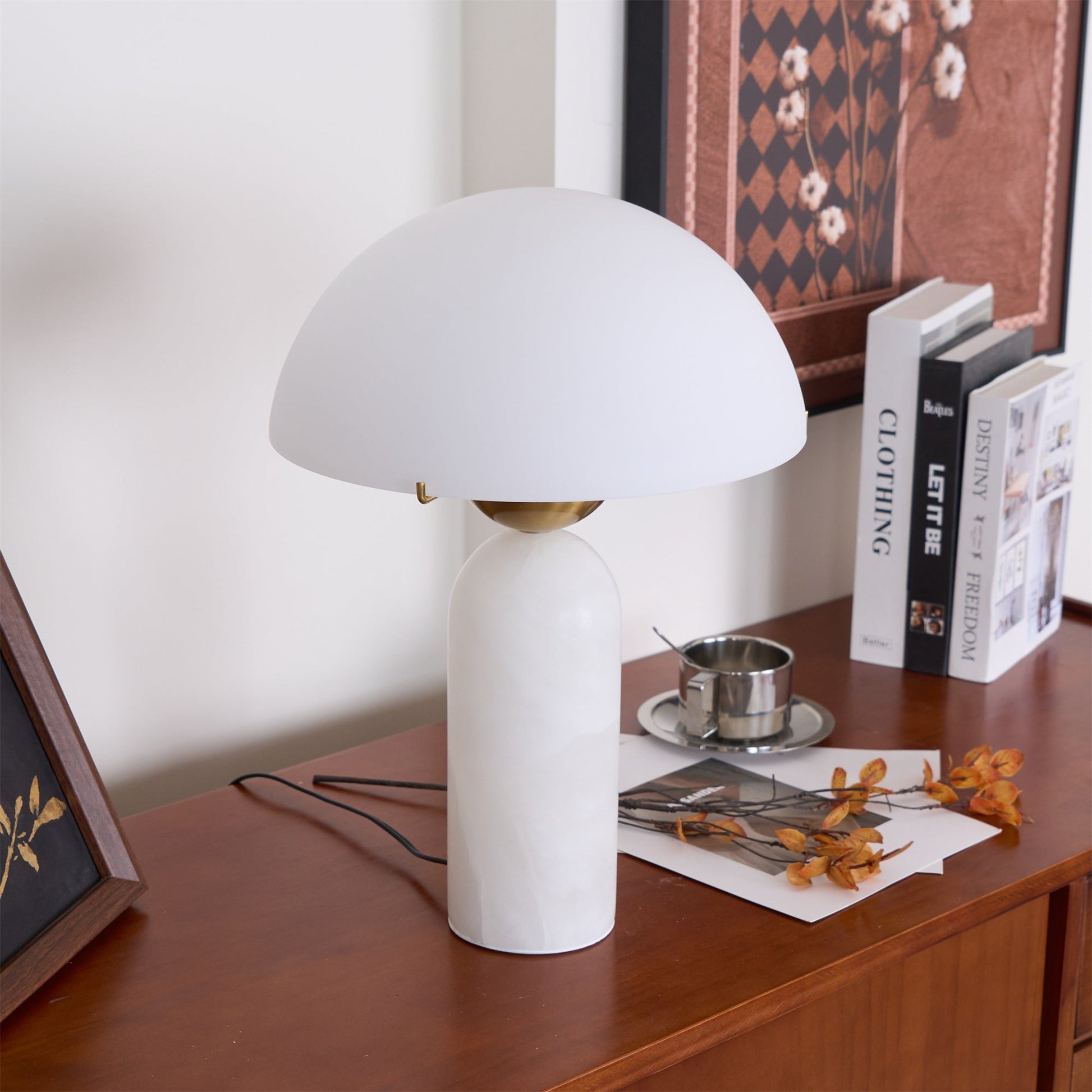 Alabaster Bloom Table Lamp