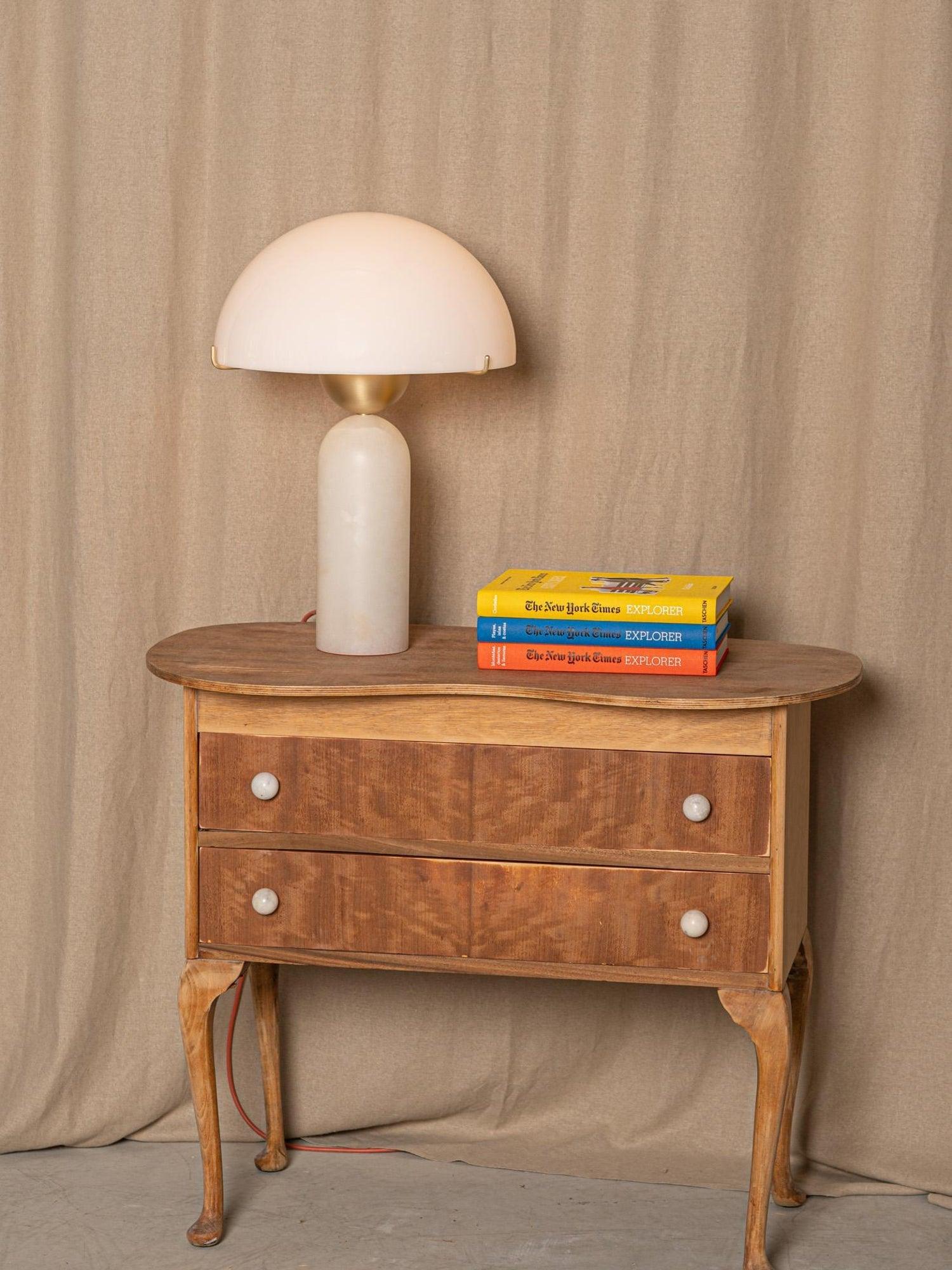 Alabaster Bloom Table Lamp