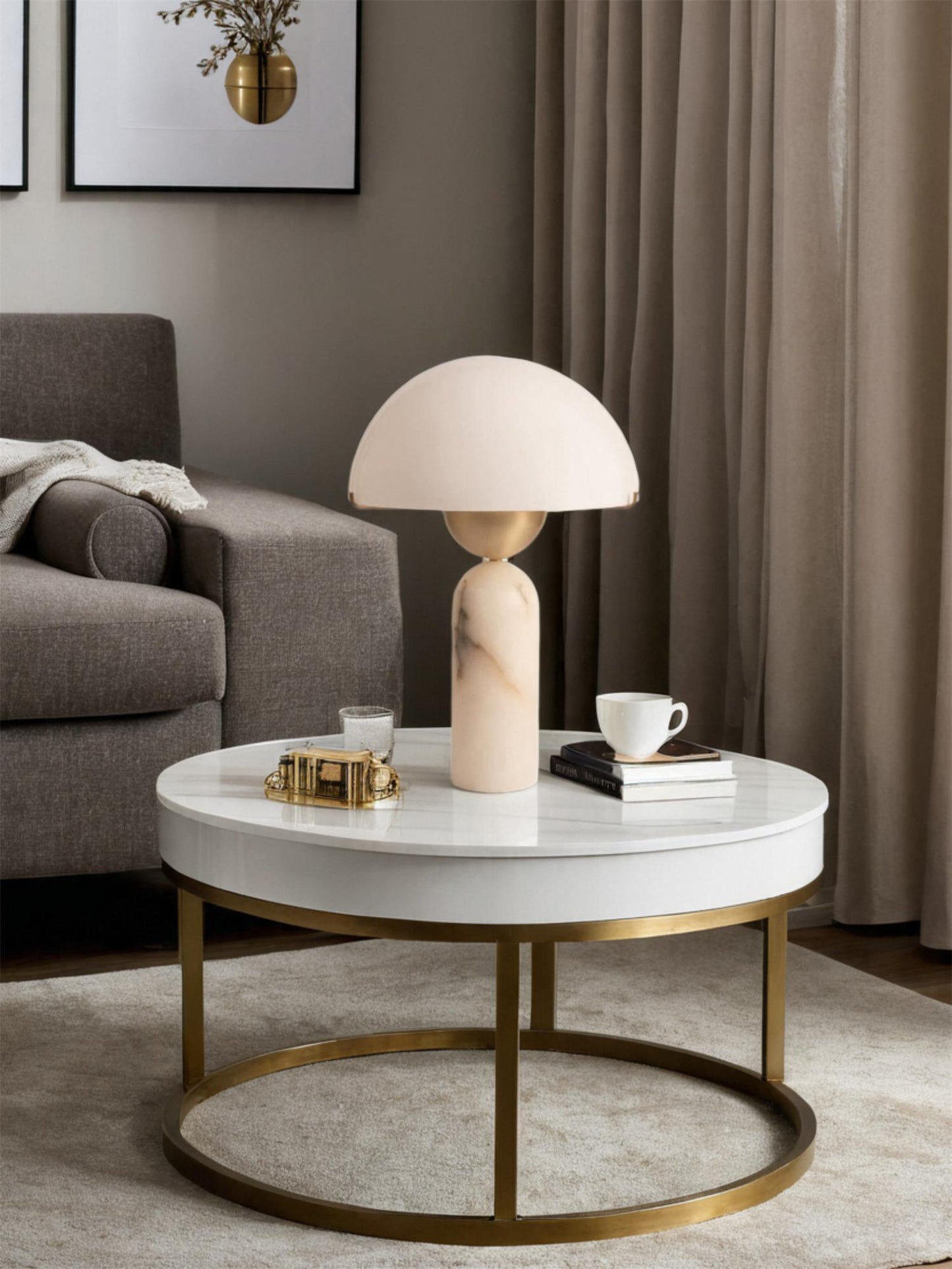 Alabaster Bloom Table Lamp