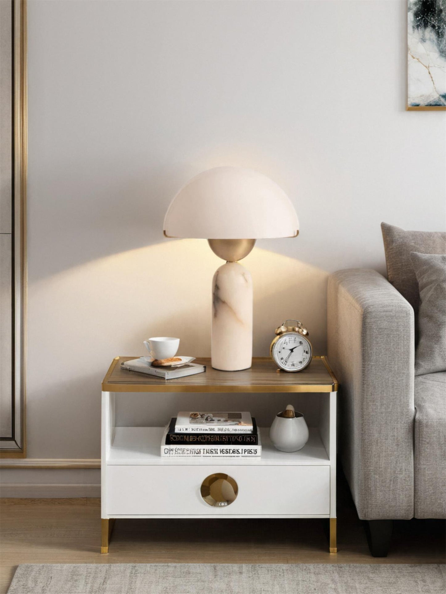Alabaster Bloom Table Lamp